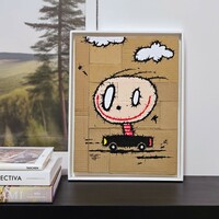 🧳Painting by Celipe Perroloco "City Boy"  - Thumbnail 3