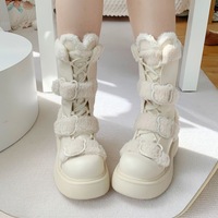 Cute Bear Buckle Up Snow Boots - Thumbnail 3