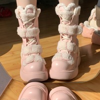 Cute Bear Buckle Up Snow Boots - Thumbnail 8