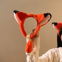 Cute Fox Plush Hairband - Thumbnail 1