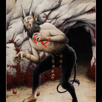 Krampus the devourer print