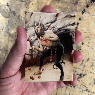 Krampus the devourer magnet