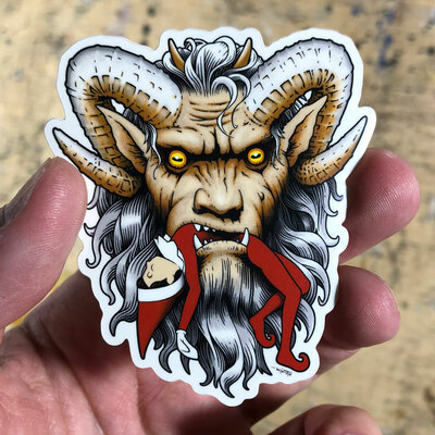 Krampus the devourer sticker