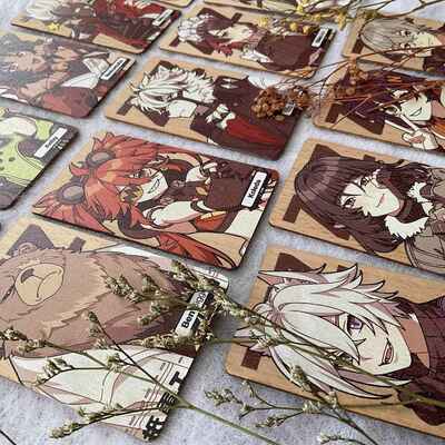 Zenless zone zero wooden photocards