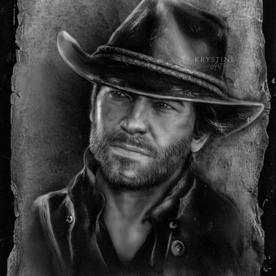 Arthur morgan fabric artwork 
