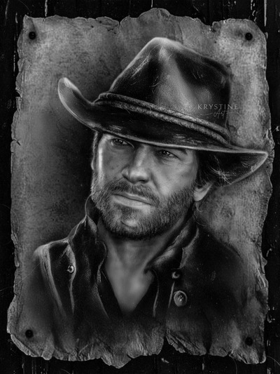 Arthur Morgan Fabric Artwork 