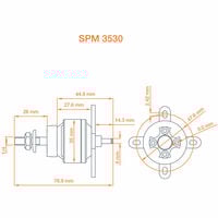Spektrum Avian SPMXAM4595 3530 1250Kv .10 Series Brushless Outrunner Electric Motor   - Thumbnail 5