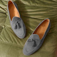 Casual Wear Hand Stitch Special Edition Tassels Loafers Slips On Moccasin Shoes - Thumbnail 1