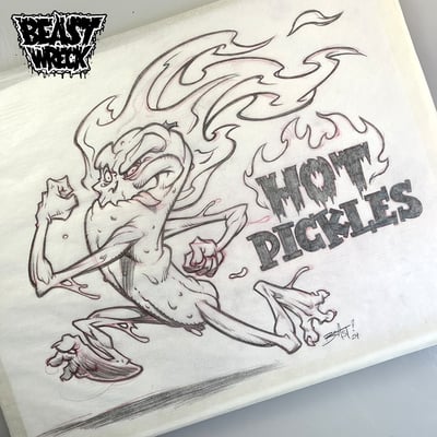 Hot pickle pencil artwork - Thumbnail 3