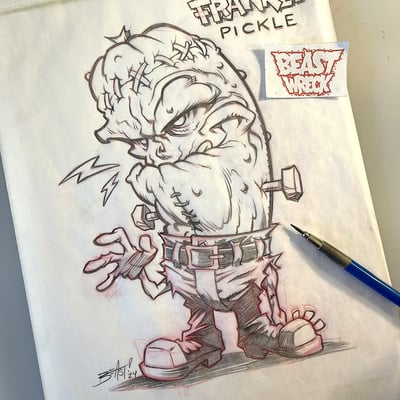 Franken-pickle pencil artwork - Thumbnail 3