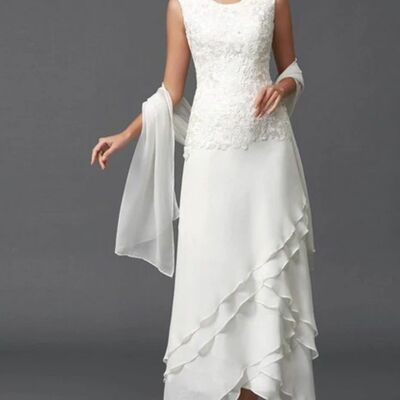 Elegant mother of the bride/groom dress lace evening formal prom dress