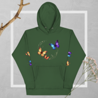BUTTERFLY woman Hoodie - Thumbnail 20