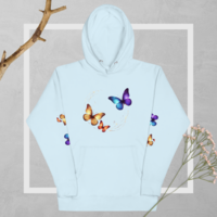 BUTTERFLY woman Hoodie - Thumbnail 23