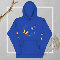BUTTERFLY woman Hoodie - Thumbnail 24