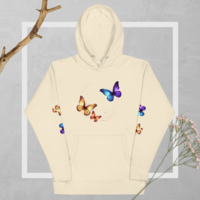 BUTTERFLY woman Hoodie - Thumbnail 26