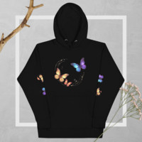 BUTTERFLY woman Hoodie - Thumbnail 27