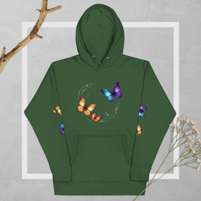 Butterfly woman hoodie