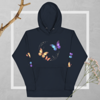 BUTTERFLY woman Hoodie - Thumbnail 31