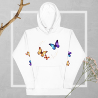 BUTTERFLY woman Hoodie - Thumbnail 34