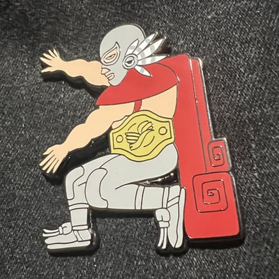 El santo 2" enamel pin