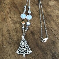 Christmas Tree and Snowflakes Necklace - Thumbnail 1