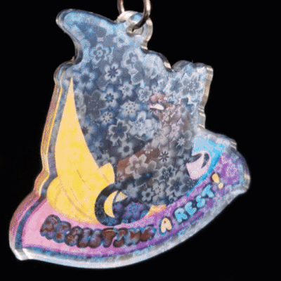 Resisting a rest - bat keychain