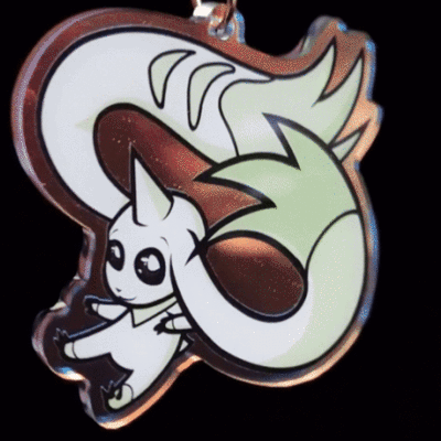 Digimon keychain - terriermon & lopmon