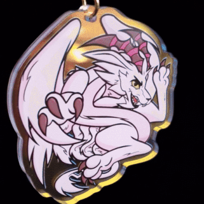 Digimon keychain - magnadramon / holydramon