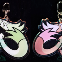 Digimon Keychain - Terriermon & Lopmon - Thumbnail 1