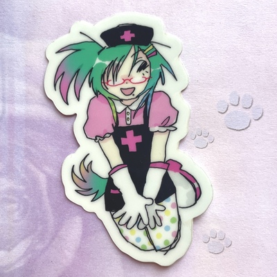 nurse glow-in-the-dark sticker