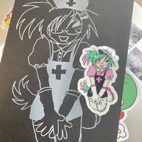 nurse glow-in-the-dark sticker - Thumbnail 2