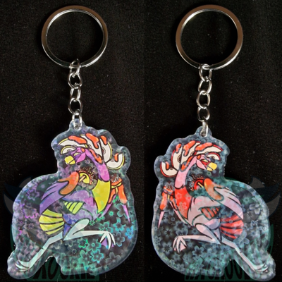 Candy animal keychain - caramel apple james's flamingo