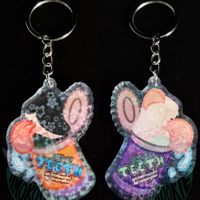 Can of teeth - keychain