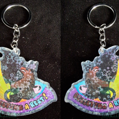 Resisting a rest - bat keychain