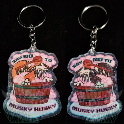 Say no to musky husky - keychain