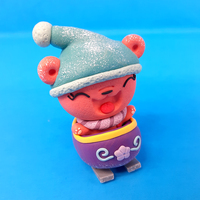 Kawaii Sled Rider Miniature Original Sculpt  - Thumbnail 1