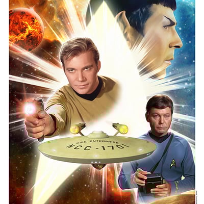 Star trek: fifty years of the future star trek 50th anniversary artist print
