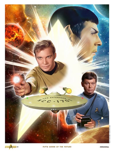 Star Trek: Fifty Years of the Future Star Trek 50th Anniversary Artist Print