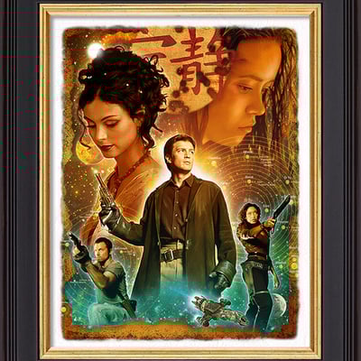 Firefly (original hand embellished canvas artwork)