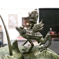 Art Sculpture by  Dhani Barragan & Jorge Carrasco "Bronze FoxZzZ -Sweet Fox Dreams"  - Thumbnail 3