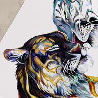 Duality Tigers - Premium Holographic Poster - Thumbnail 3