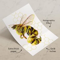 Honey Bee Dragon - Premium Holographic Poster - Thumbnail 1