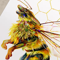 Honey Bee Dragon - Premium Holographic Poster - Thumbnail 4