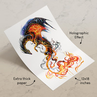 Lava Dragon - Premium Holographic Poster - Thumbnail 1