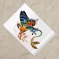 Sunset Moth Dragon - Premium Holographic Poster - Thumbnail 2