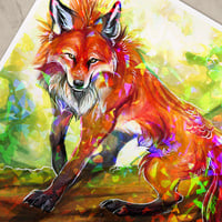 Peacock Fox - Premium Holographic Poster - Thumbnail 3