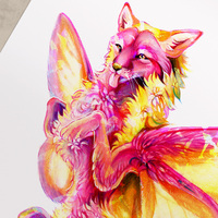 Rosy Maple Fox - Premium Holographic Poster - Thumbnail 3