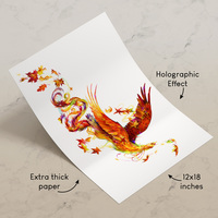 Falling Leaf Phoenix - Premium Holographic Poster - Thumbnail 1