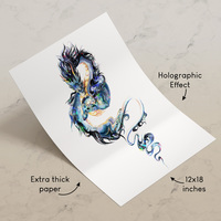 Galaxy Spirit Dragon - Premium Holographic Poster - Thumbnail 1