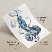 Interstellar Wolf - Premium Holographic Poster - Thumbnail 1